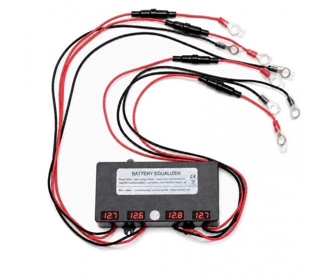Egalizator Acumulatori 48V cu 4 Afișaje LED pentru 4 Baterii 12V HC02 DALBI