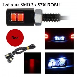 Led Auto 12mm / 12V / ROSU, 2 Buc/Set Led Auto 12mm / 12V / ROSU, 2 Buc/Set