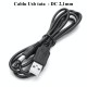 Cablu Alimentare USB Tata la DC Tata 2,1mm/0,6m