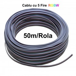 Cablu Alimentare Led RGBW 5 Fire, 50m/Rola Cablu Alimentare Led RGBW 5 Fire, 50m/Rola