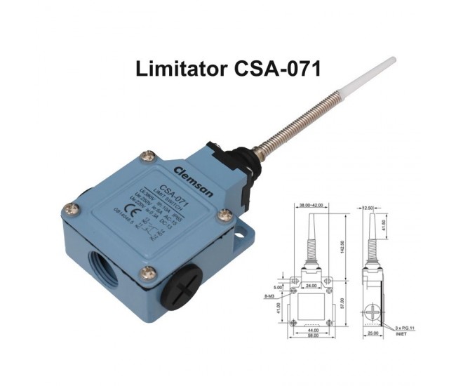 Limitator de Cursa cu Arc si Plastic CSA-071