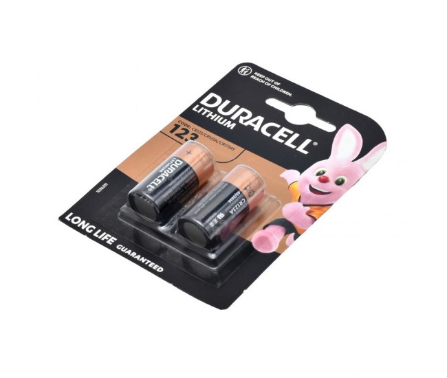 Baterie Duracell Lithium CR123/3V - Blister 2Buc