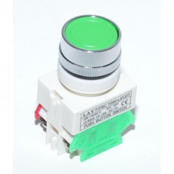 Intrerupator Push Motor LAY-7 Verde