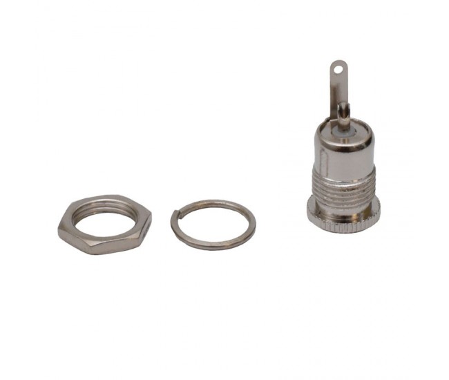 Mufa de Alimentare DC 2,1mm Mama de Metal / Aplicata