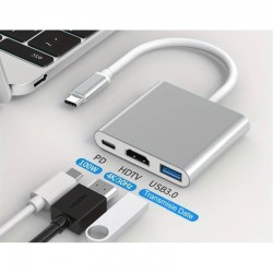 Adaptor Video Usb Tip-C la HDMI 4K - Usb 3.0 - Usb Tip-C Adaptor Video Usb Tip-C la HDMI 4K - Usb 3.0 - Usb Tip-C