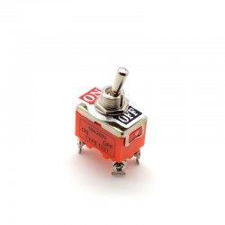 Intrerupator Basculant Dublu On-Off Metal 220V-15A Intrerupator Basculant Dublu On-Off Metal 220V-15A