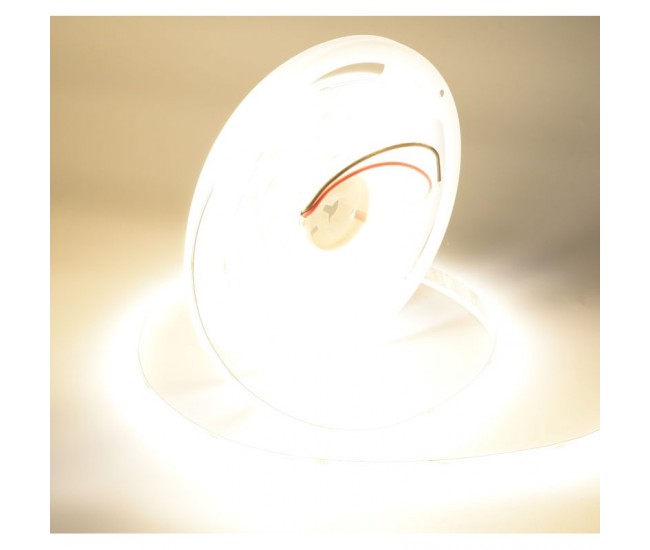 Banda Cob Led 24V - 8MM / 320led/ml - 11W/ml, Lumina Alb-Natural 4500K - 1200lm - Interior IP20 - 5m/rol