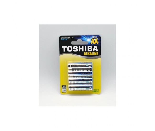 Baterii Alkaline Toshiba R6 AA, 4buc/set
