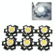 Led SMD 1W cu Radiator, Lumina Alb-Rece 6500K