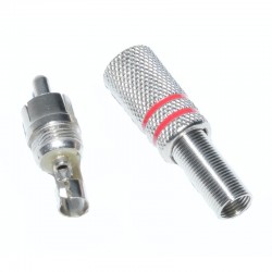 Mufa RCA Metal Tata Rosu Mufa RCA Metal Tata Rosu