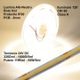 Banda Cob Led 24V - 8MM / 320led/ml - 11W/ml, Lumina Alb-Natural 4500K - 1200lm - Interior IP20 - 5m/rol