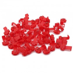 Conector Inadire Cablu Rosu 100Buc/Set Conector Inadire Cablu Rosu 100Buc/Set