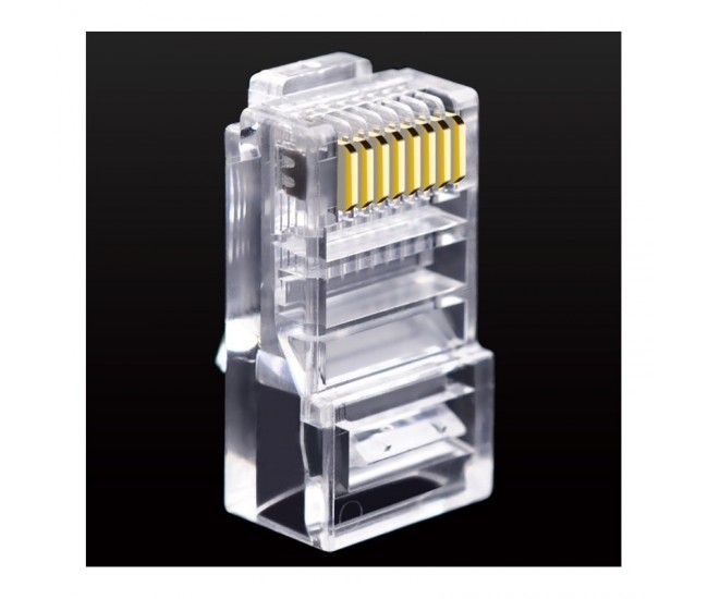 Mufa UTP Plastic RJ45 100b/set
