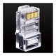 Mufa UTP Plastic RJ45 100b/set