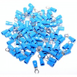 Papuc Electric Izolat Albastru tip Inel ø 4mm ,100B/Set Papuc Electric Izolat Albastru tip Inel ø 4mm ,100B/Set