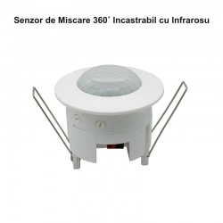 Senzor de Miscare 360 ˚ cu Infrarosu - Incastrabil Senzor de Miscare 360 ˚ cu Infrarosu - Incastrabil