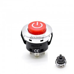 Push Buton Rosu 22x32mm cu Retinere 220V - 20A Push Buton Rosu 22x32mm cu Retinere 220V - 20A