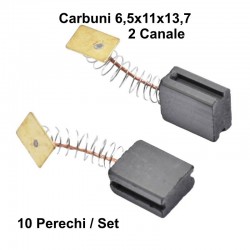 Perii Colectoare Carbuni 6,5x11x13,7 - 2 Canale / 10Set/Punga