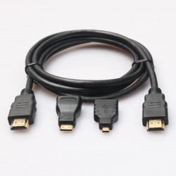 Kit Cablu HDMI + Mini +Micro /1,5m Kit Cablu HDMI + Mini +Micro /1,5m
