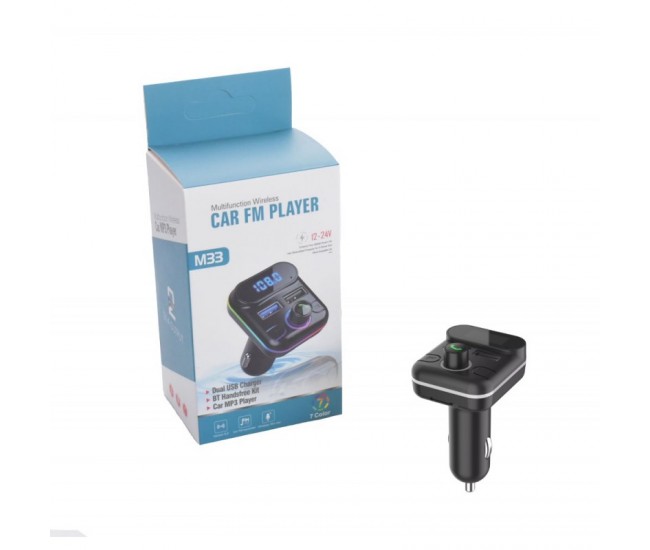 Modulator FM Auto cu Bluetooth V5.0 / M33