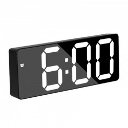 Ceas Negru Oglinda cu Lumina LED Alb, GH-0712N Ceas Negru Oglinda cu Lumina LED Alb, GH-0712N