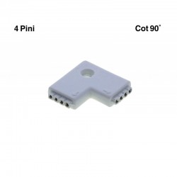 Conector Cot 90˚ de Banda Led RGB Conector Cot 90˚ de Banda Led RGB
