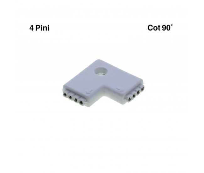 Conector Cot 90˚ de Banda Led RGB