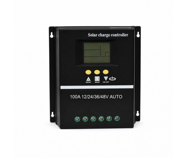 Controler Incarcare Solara PWM 100A, 12/24/36/48V Auto, LCD si 2 USB, DALBI