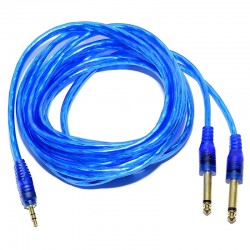 Cablu Jack 3,5 Tata Stereo-2 Jack 6,3 Tata Mono, Siliconat/5m, Profesional Cablu Jack 3,5 Tata Stereo-2 Jack 6,3 Tata Mono, Siliconat/5m, Profesional