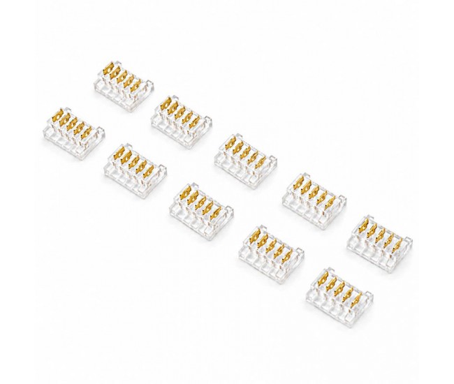 Conector pentru Imbinare Banda LED SMD 10mm 5 Pini Strip to Strip Set 10 Buc DALBI YCB5P-10