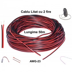 Cablu Alimentare Led RGB 2 Fire, 50m/Rola Cablu Alimentare Led RGB 2 Fire, 50m/Rola