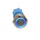 Push Buton 5-24V / 19mm, Plus (+) Led Albastru