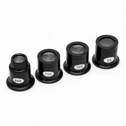 Set 4 Lupe Ceasornicar 5X 10X 15X 20X pentru Bijuterii TE-811 DALBI
