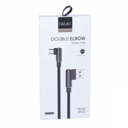 Cablu de Date USB - Micro USB la 90˚ Panzat - W05 Cablu de Date USB - Micro USB la 90˚ Panzat - W05