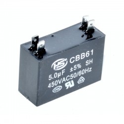 Condensator Dreptunghi Pornire Motor 4C   450V - 5uf Condensator Dreptunghi Pornire Motor 4C   450V - 5uf