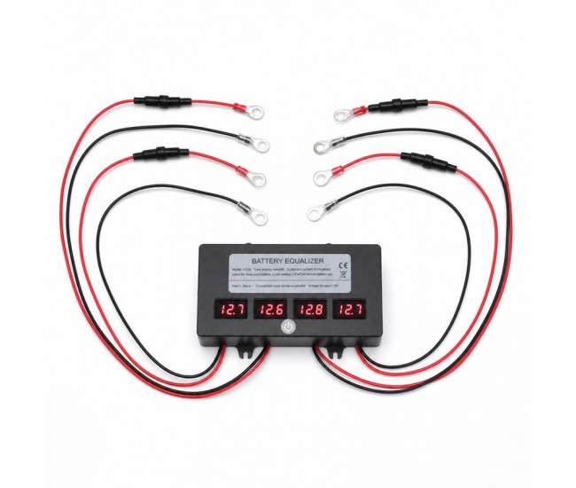 Egalizator Acumulatori 48V cu 4 Afișaje LED pentru 4 Baterii 12V HC02 DALBI