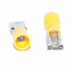 Papuc Electric Galben Mama 6,3mm ,100buc/set Papuc Electric Galben Mama 6,3mm ,100buc/set