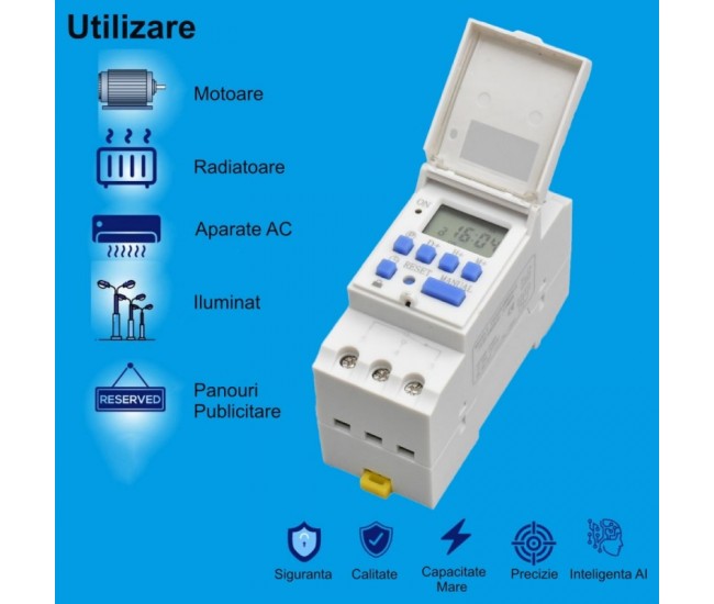 Programator Digital de Timp cu Releu DHC15A