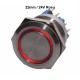 Push Buton 22mm/24V Lumina Rosu