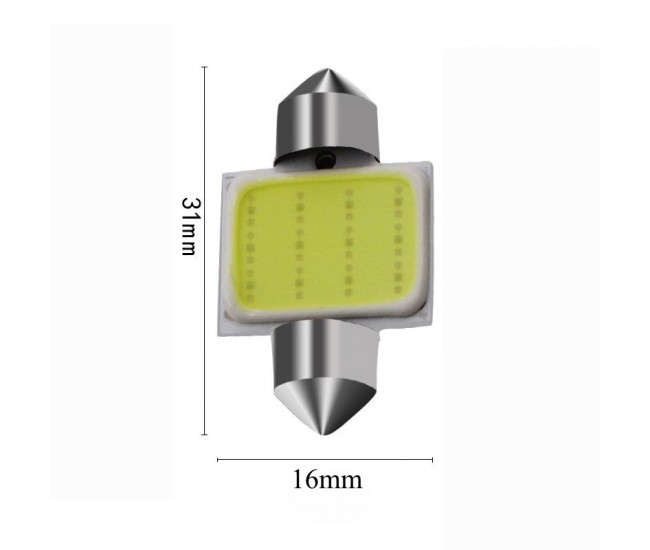 Led Auto 31mm Cob, Lumina Alba , 2buc/set