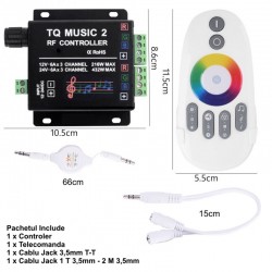 Controler Led RGB - TQ Music 2 RF + Wifi Controler Led RGB - TQ Music 2 RF + Wifi