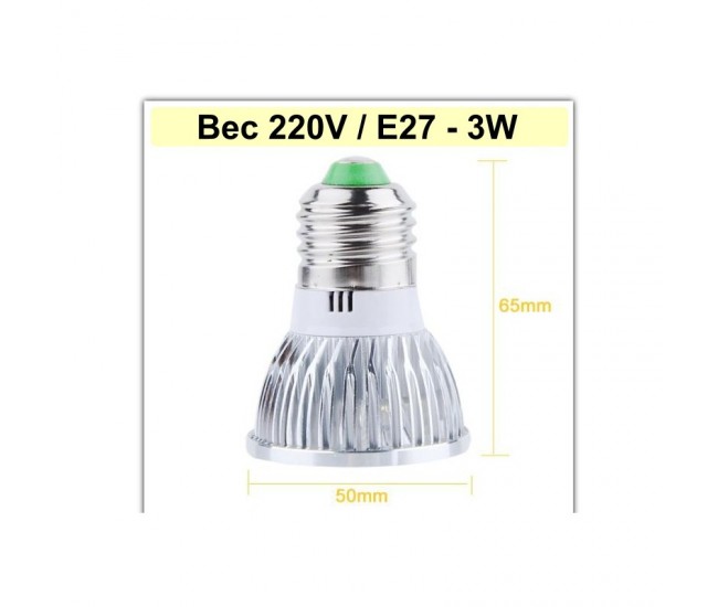 Bec E27 cu Led 3W/220V