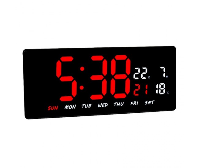 Ceas cu Led Rosu-Alb JH-3604 / Alarma, Calendar, Temperatura
