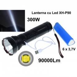 Lanterna Profesionala 300W Led Ultra XH-P90 Lanterna Profesionala 300W Led Ultra XH-P90