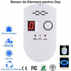 Senzor Detector de Gaze cu Alarma 85db / AL-GS Senzor Detector de Gaze cu Alarma 85db / AL-GS
