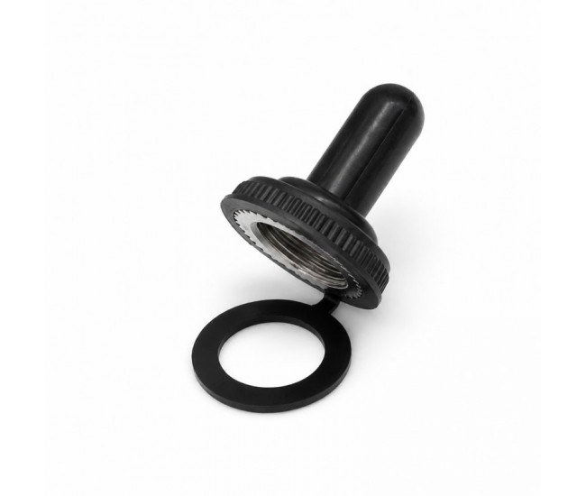 Capac de Protectie Negru pentru Intrerupator cu Maneta, cu Filet Metalic