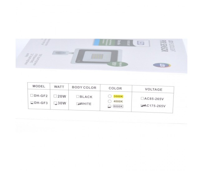 Proiector Slim cu Led SMD si Senzor 220V / 30W