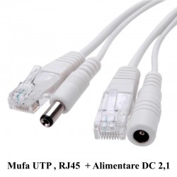 Cablu Camere UTP + Alimentare DC 2,1mm/30m Cablu Camere UTP + Alimentare DC 2,1mm/30m