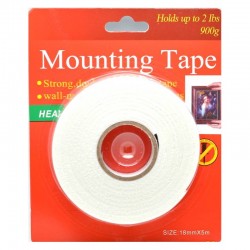 Banda Dublu Adeziva Buretata 18mm x 3m Banda Dublu Adeziva Buretata 18mm x 3m