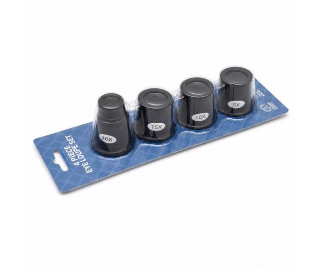 Set 4 Lupe Ceasornicar 5X 10X 15X 20X pentru Bijuterii TE-811 DALBI